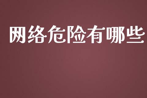 网络危险有哪些_https://wap.langutaoci.com_今日财经_第1张