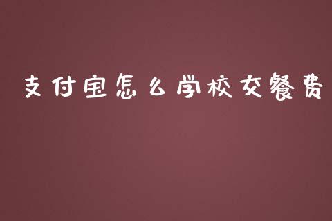 支付宝怎么学校交餐费_https://wap.langutaoci.com_金融服务_第1张